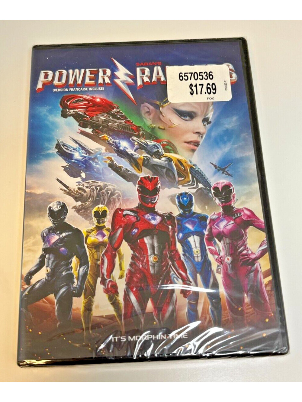 Sabans Power Rangers (DVD, 2017, Canadian) Brand New Factory Sealed French Incl.
